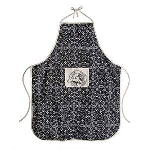 WDW/Disney Parks Gourmet Mickey Mouse Black/Tan Cotton Apron w/Pocket - NWOT!